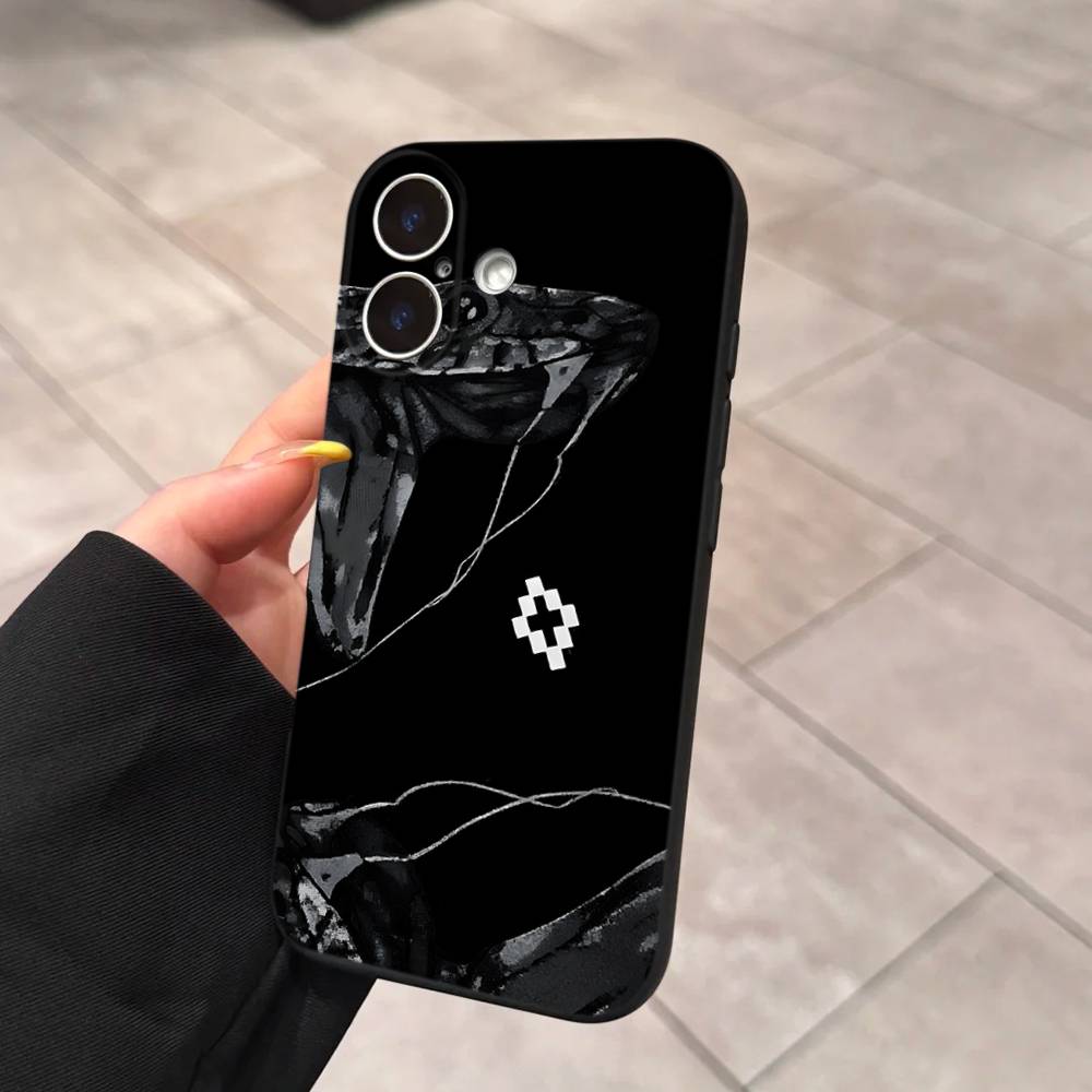 

M-MARCELO B-BURLON Для IPhone 17 16 15 14 13 12 11 Pro Max 13 17Air Ударопрочные Мягкие Чехлы для Телефона Coque iPhone 17