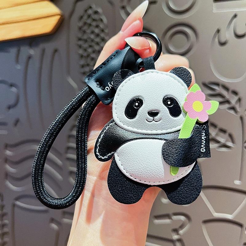 Cute Panda Plush Toy Cartoon Bag Pendant Bag Accessories Car Pendant Ornaments Fashion Gift Bag Charm