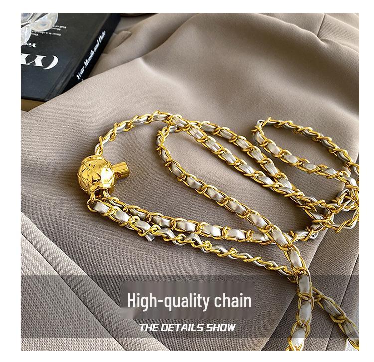 Argyle Chain Box Bag: Women's Stylish Korean Shoulder & Crossbody Handbag