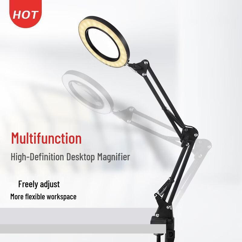 Mifflame LED Magnifying Lamp with Desk Clamp