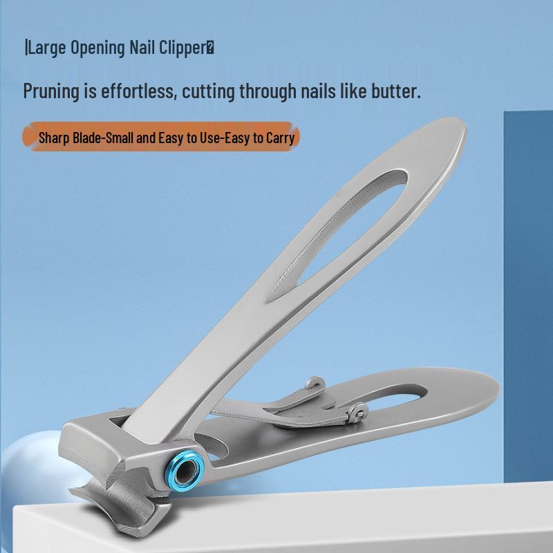 Premium Anti-Splash Nail Clipper Set for Thick Toenails - German Made