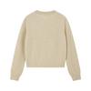 ELLE KIDS Girls' 95% Wool Round Neck Knit Cardigan