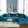 Samtstoff passt auf Couch, Sessel, Zweisitzer oder Chaiselongue. Kaufen Sie zwei separate Bezüge, um Ihr gesamtes L-förmiges Sofa abzudecken.
