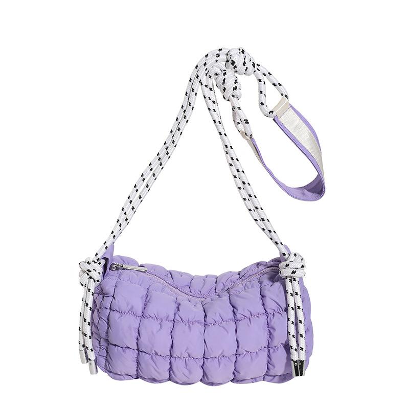 Cloud Pleated Bag Casual Personality One-shoulder Crossbody Bag Foreign Style Large Capacity Pillow Bag Down Cotton Commuter Bag Small Bag