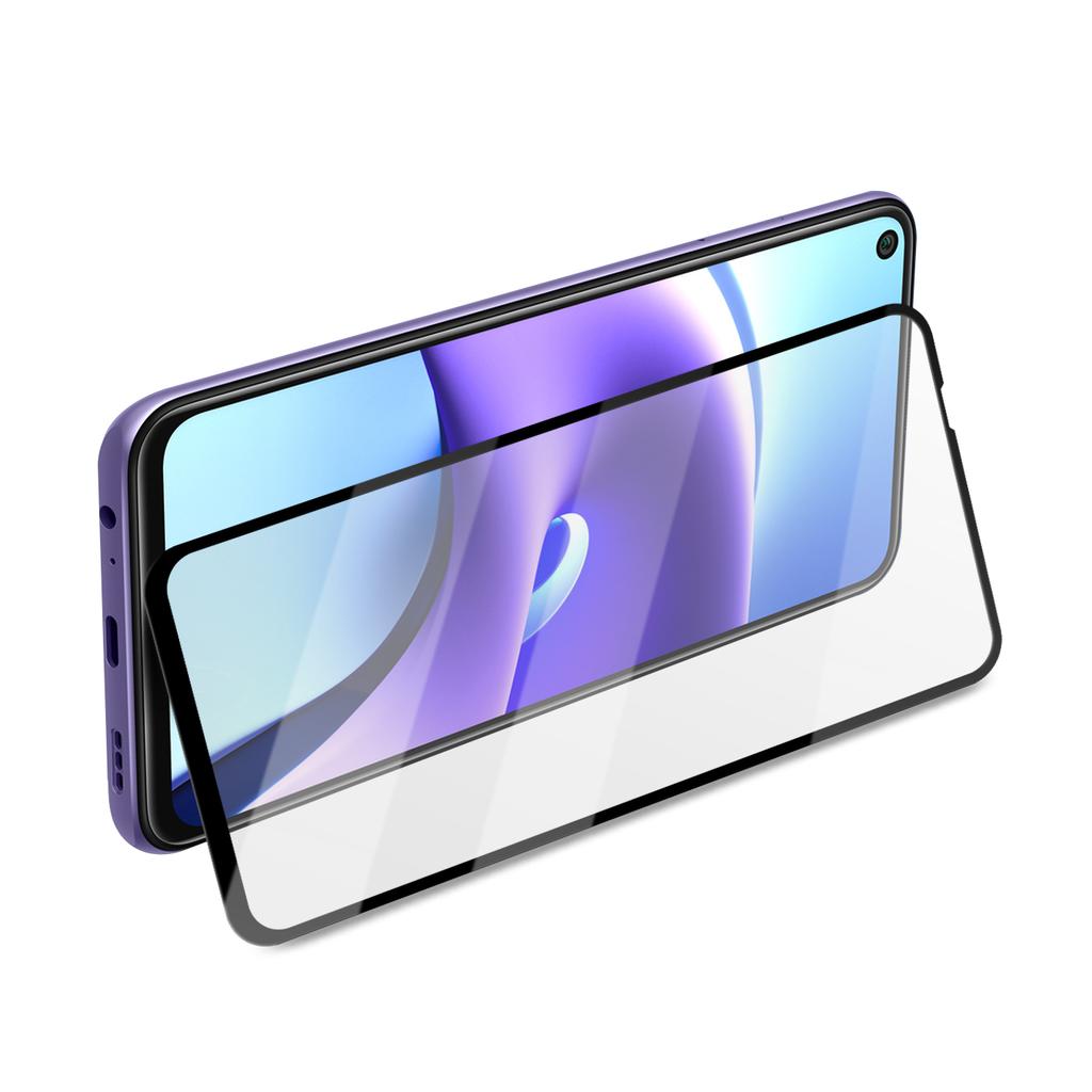 AMORUS Serigrafie Sticlă Temperată Full Glue Acoperire Ecran Complet Folie Protectoare pentru Xiaomi Redmi Note 9 5G/Note 9T 5G