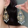 Sweet Enamel Flower Earrings Exquisite Korean Style Earrings Oil Drop Flower Ear Studs  Female