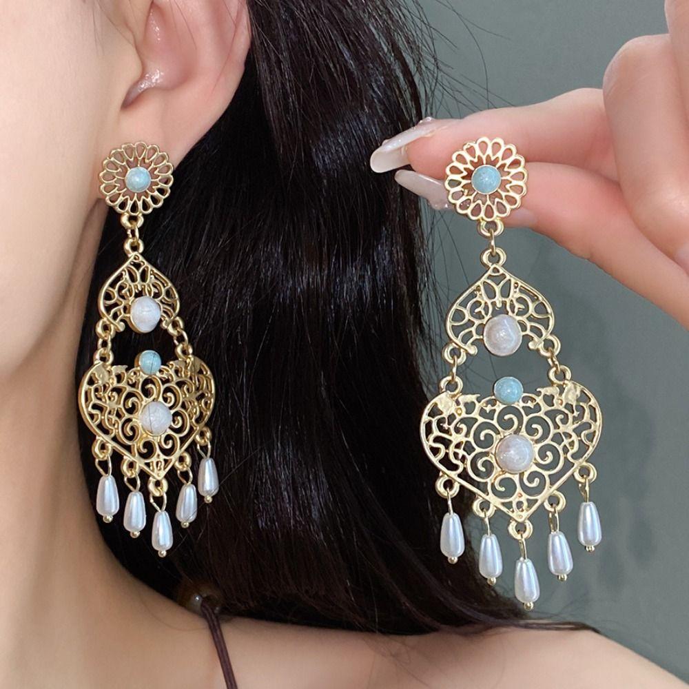 Exquisite Öltropfen-Blumen-Ohrstecker Süße Ohrringe im koreanischen Stil Märchenhafte Emaille-Blumen-Ohrringe Täglich