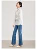 Women's Retro Lace Collar Long Sleeve High-Density Cotton Shirt - Spring New Arrival
