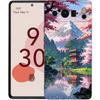 Japan Mount Fuji Painting Cherry blossom Phone Case For Google Pixel 9 8 9A 8A 7 7A 6 Pro XL 6A 5G Black Soft Back TPU Cover
