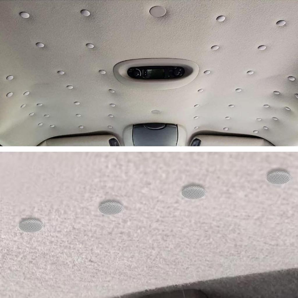 Mandark 60PCS Car Roof Headliner Repair Kit, Vehicle Roof Snap Rivets Retainer with tallation Tool, Automotive Repair Buckle for Interior Ceiling