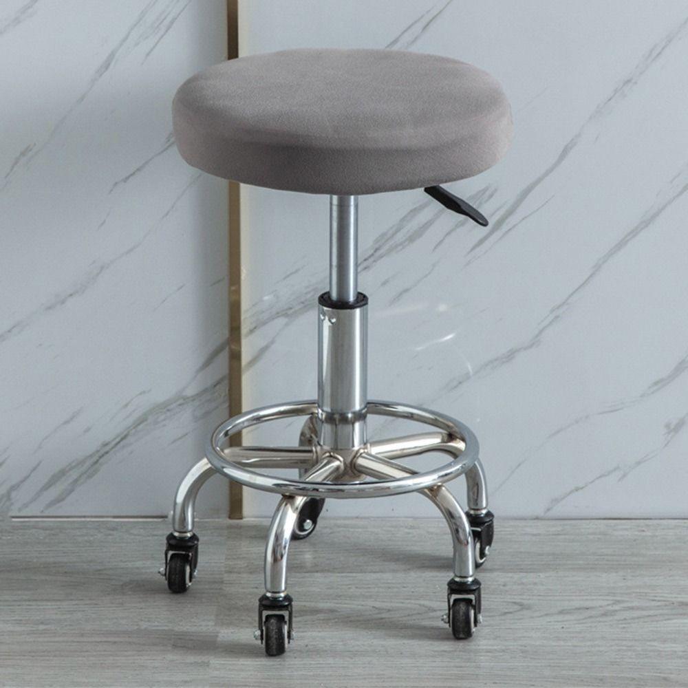 Thickened Round Chair Cover Solid Color Chair Cushion Cover Chairs Accessories Protector