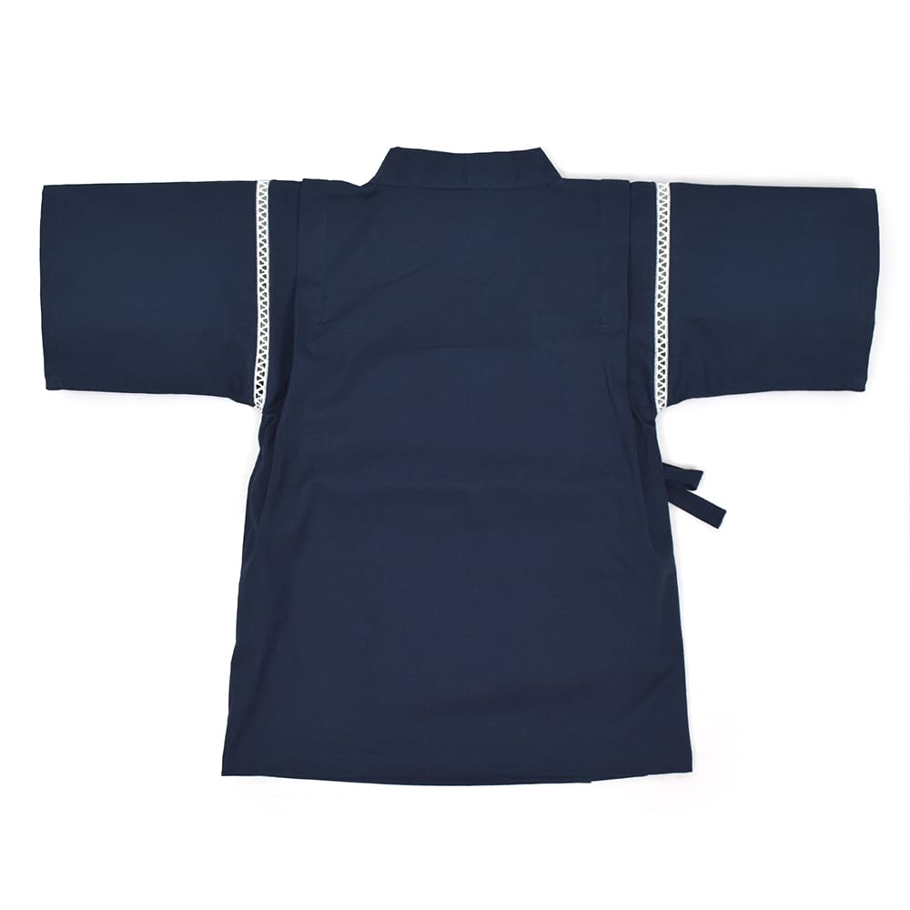Colorful Candy Style Jinbei In a Pattern with a Solid Navy Blue Perfect for Summer Fireworks and Summer NB803250 Boys' (150cm) Japanese-style Design.