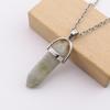 Handmade Amethyst Rose Quartz Hexagonal Pillar Pendant Necklace (N760)