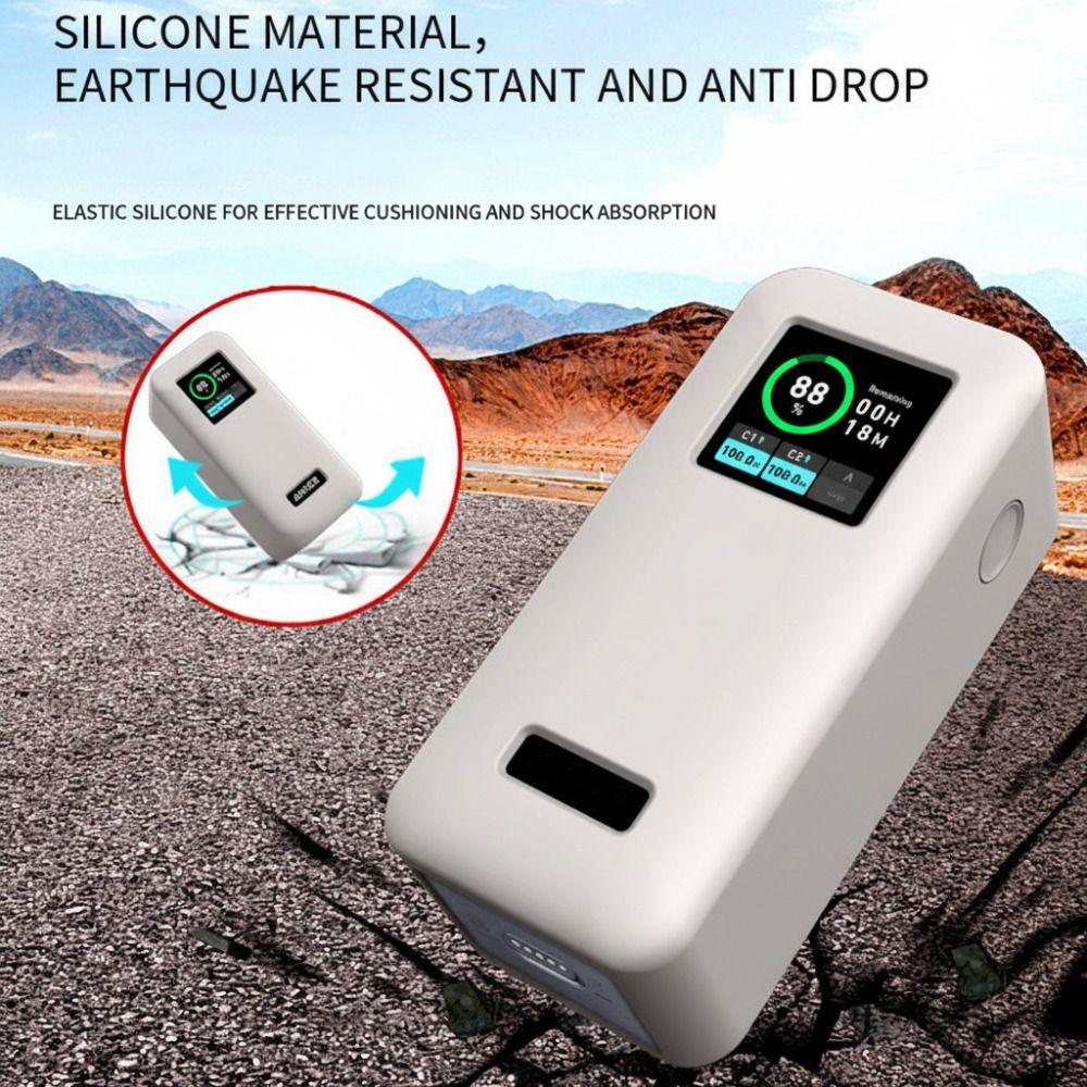 Shockproof Silicone Case Soft Anti-drop Protective Cover Dustproof Portable for Anker Prime 20000mAh Power Bank 200W