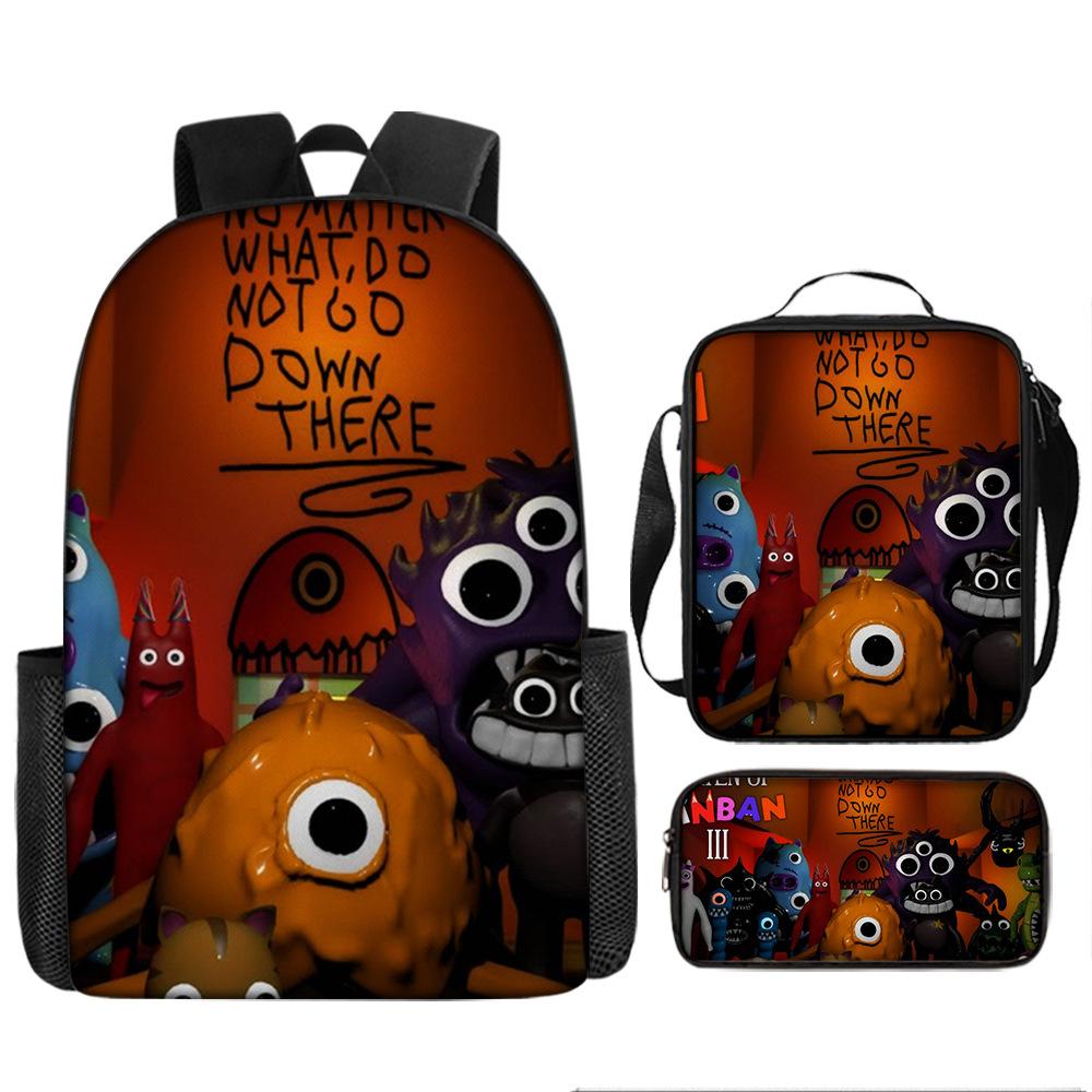Traditional Creative Cool Total Drama 3D Pattern Pupil Schoolbags For All Oxford Water-resistant Laptop Versatile Journey Rucksacks