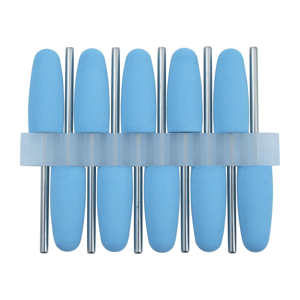 10Pcs/Lot 2.35mm Dental Silicone Rubber Polishers Burs Grinding Heads HP Shank Drill Rotary Teeth Whitening Dentist Tool