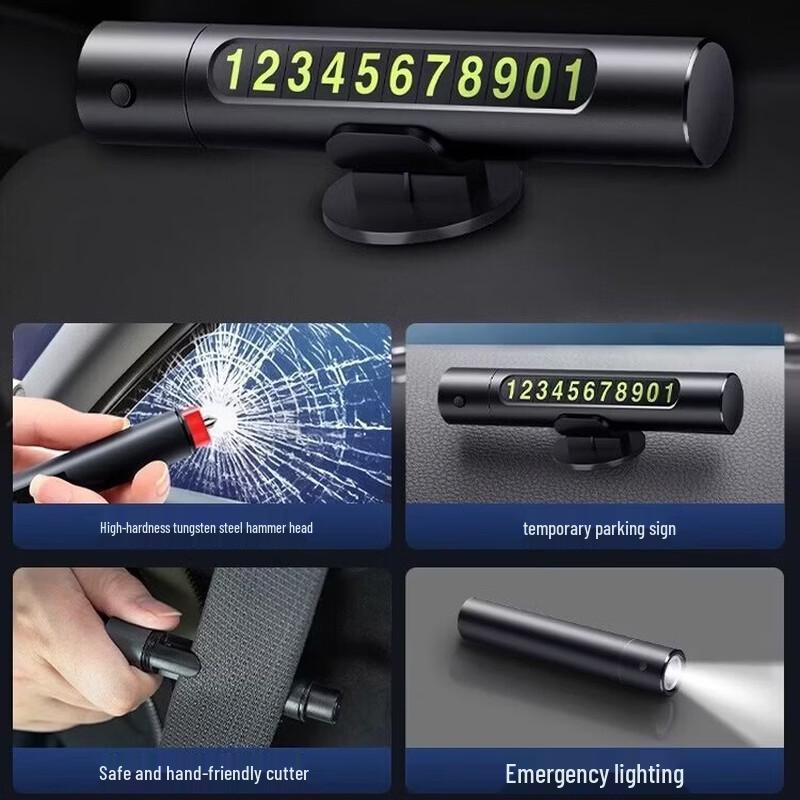 Lieve 4-in-1 Car Safety Hammer & Window Breaker