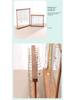 Solid Wood Retro Walnut Necklace Display Stand - Luxury Jewelry Storage for Live Room & Window Display