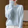 Women's Cashmere Sweater Qinghe Cashmere 30% Cashmere 70% Wool Autumn and Winter Pullover Warm and Fashionable