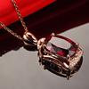 BELLA BOX Rose Gold SimpleTemperament Gorgeous Pendant Clavicle Chain  For Women Charm Wedding Engagement Fine Jewelry New Trendy