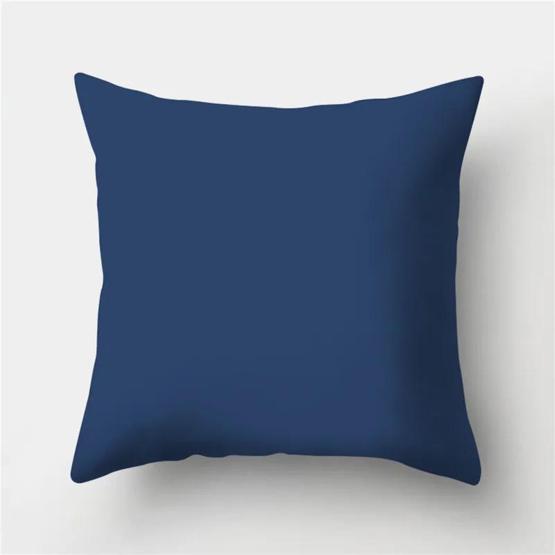 Sofa Cushion Pillow Home Decor Pillowcase Geometric  Cover Blue Grey  Decoration