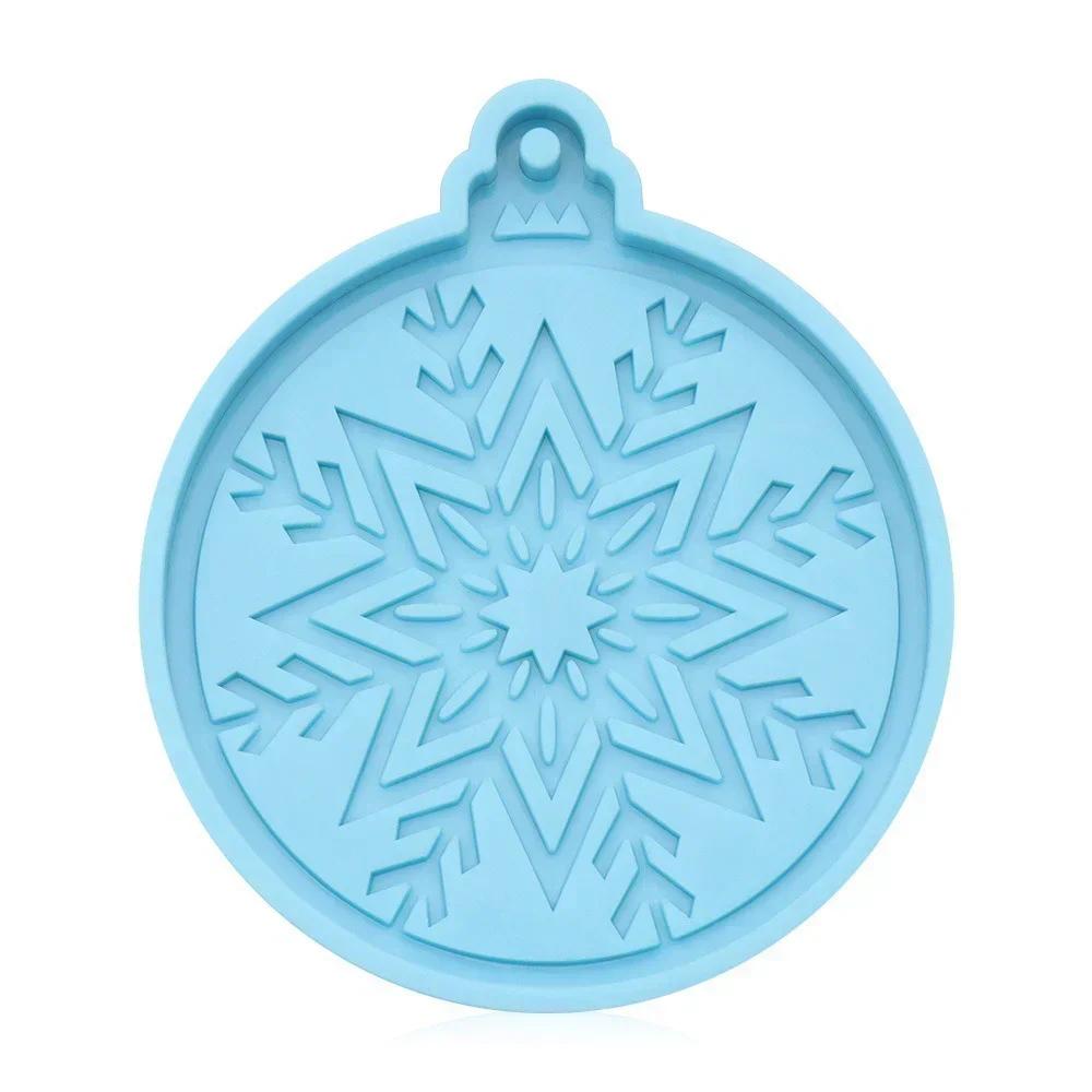 Christmas Ball Silicone Mould Keychain Pendant Epoxy Resin Crafts Silicone Mold Candy Chocolate Xmas Jewelry Pendant Making Mold