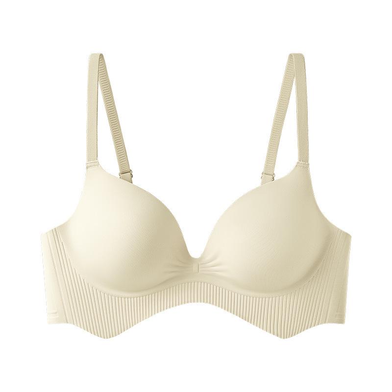 Southeast Asia Seamless Push-up Bra for Women: Boosts Small Bust with Fixed Cup & Cartoon Design for a Beautiful Back