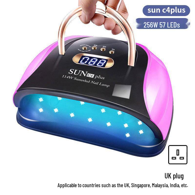 Dazzling 256W LED Nail Curing Lamp, Quick Dry Gel Lamp for Salon Use