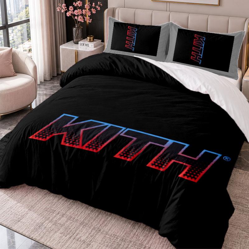 Kith 3Pcs Bedding Set Duvet Cover With Two Pillowcases For Bedroom Home Decoration