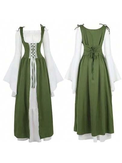 Women's Medieval Punk Princess Costume Victorian Robe Dress for Palace Carnival Party Disguise Halloween Cosplay Female 2026