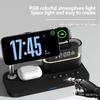 Magnetic Wireless Charger 15W 5-in-1 Wireless Charger Clock Wireless Charger for IPhone IWatch Ultra AirPods Samsung