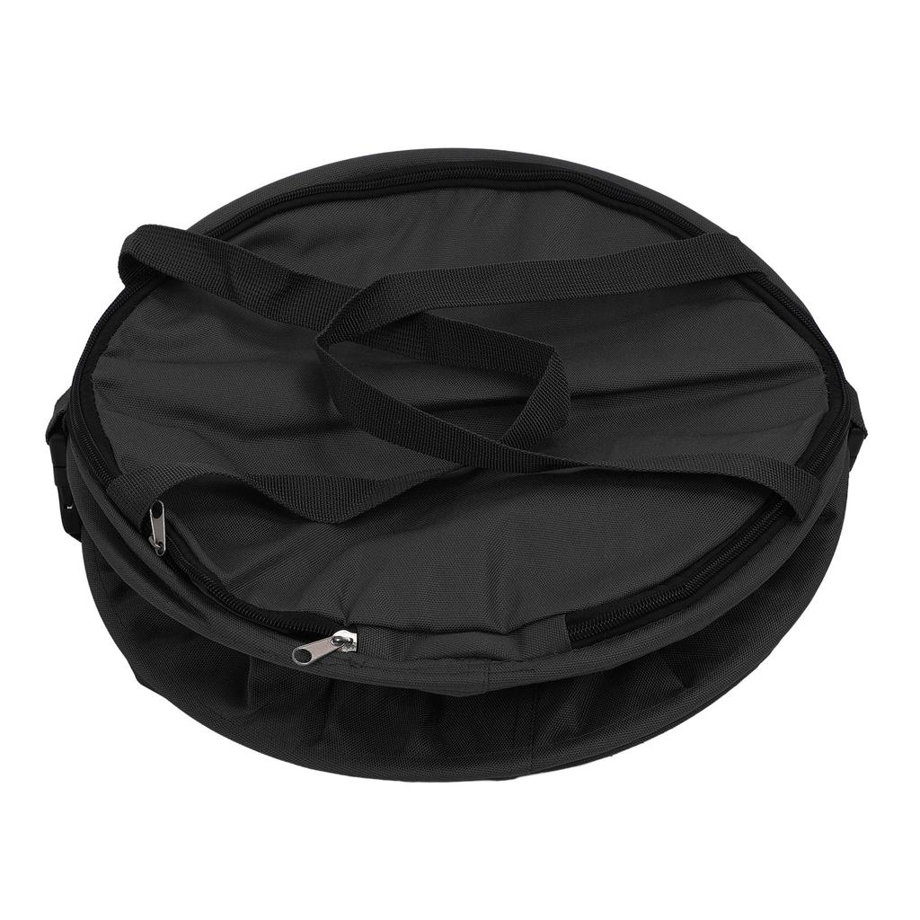 Camping Trash Can with Zippered Lid 24 Gallons Large Capacity Foldable Portable Garden Garbage Container for Outdoor