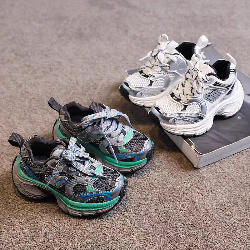 Children's Sports Shoes Boys and Girls Sports Shoes 2025 Spring and Autumn New Breathable Non-slip Fashion Versatile Dad Shoes