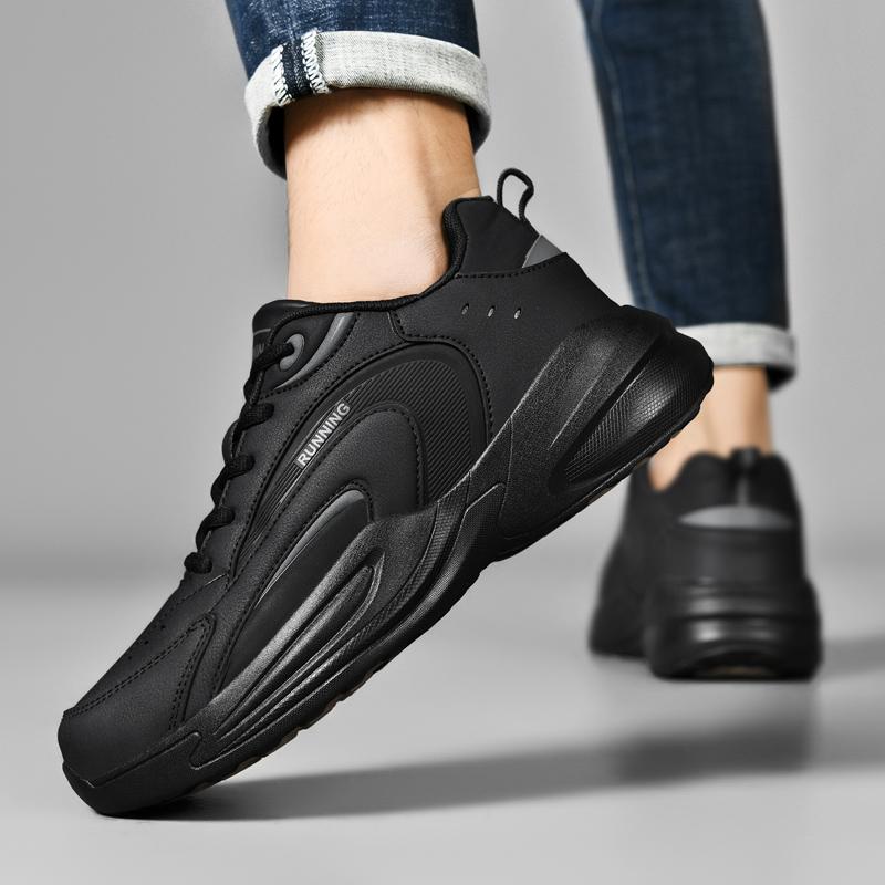 Casual Sneakers Men Anti-slip Breathable Lace-up Soft Outdoor Sports Men Shoes Thick-soled Mesh Durable Running Shoes Men