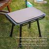 2 In 1 Folding Table Portable Outdoor Stool Aluminum Alloy Portable Table Outdoor Table for Camping Picnic Beach BBQ Fishing
