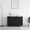 Sideboard in Black 120 x 41 x 75 cm Engineered Wood