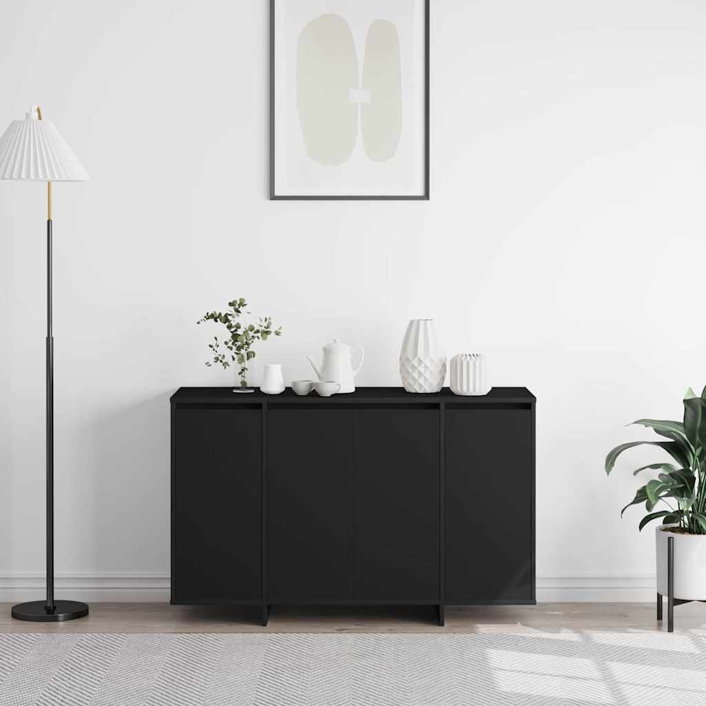 Sideboard in Black 120 x 41 x 75 cm Engineered Wood