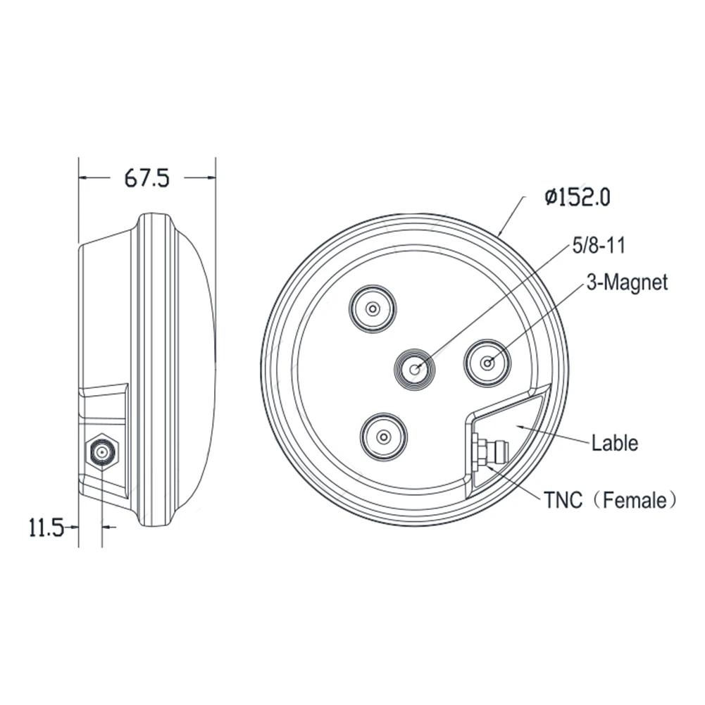1pc AG30 Survey For GNSS Antenna Multistar Multi-frequency Full Band Signal Receiver For Geodetic Surveying Mapping