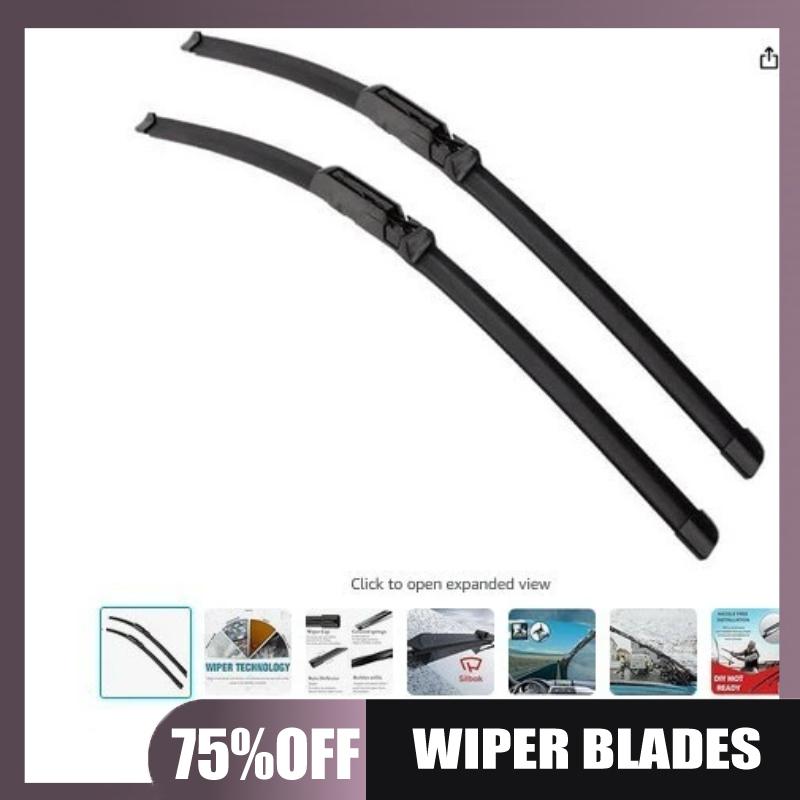 Suitable for AEROTWIN flat blade 650/450 A864S front windshield wiper blade set чёрный
