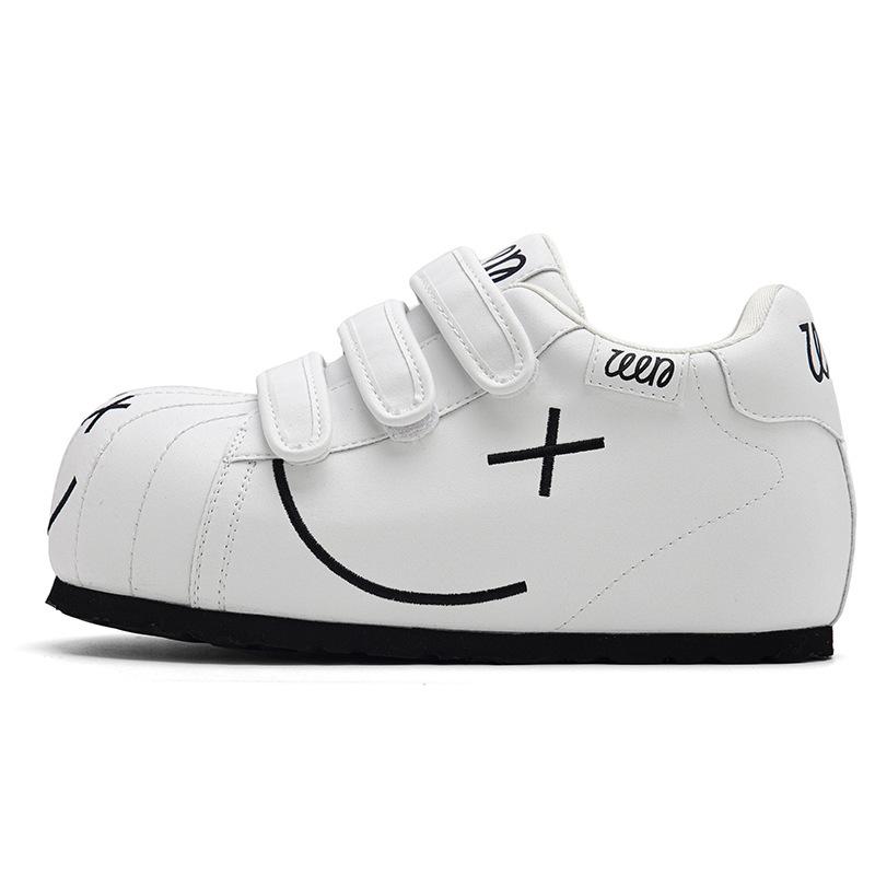 Mi You, nové boty na suchý zip s velkou hlavou a silnou podrážkou zvyšující vnitřní výšku, dámské ležérní plátěnky, sportovní bílé boty