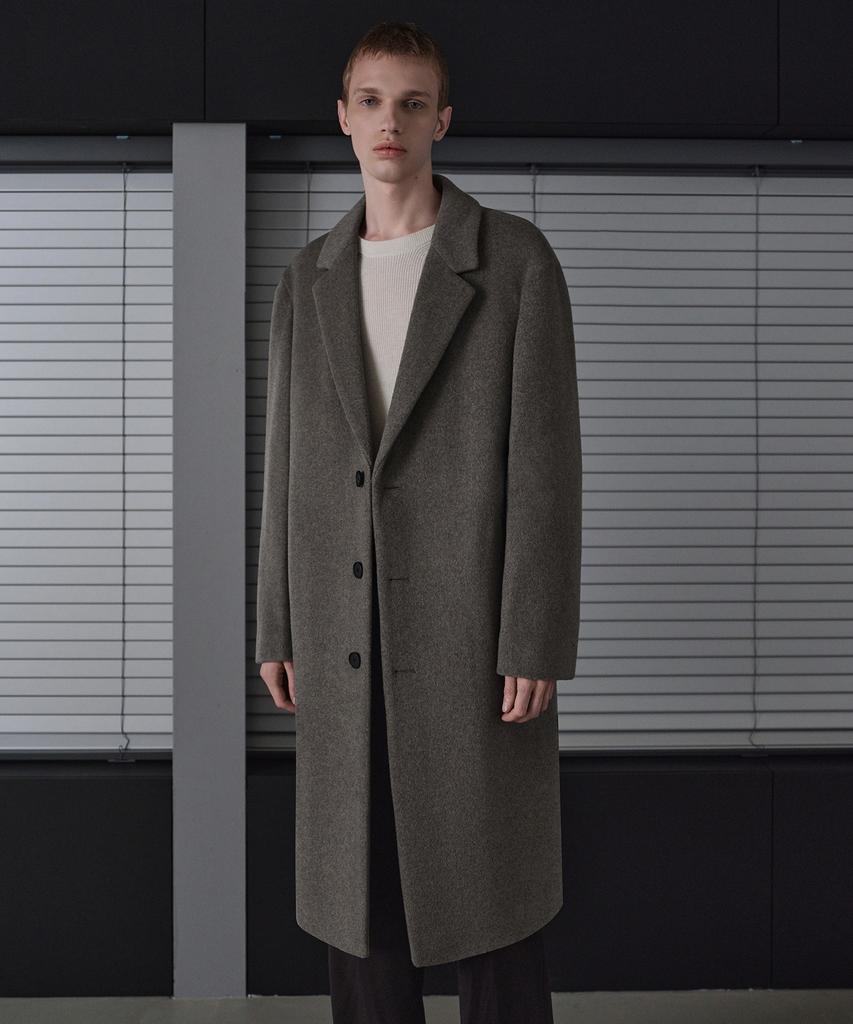 Musinsa Standard Cashmere Blend Oversized Single Coat [Taupe]