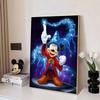 Disney Diamond Painting 5D Mickey Wizard DIY Handmade Gift for Living Room Bedroom Office Home Decoration