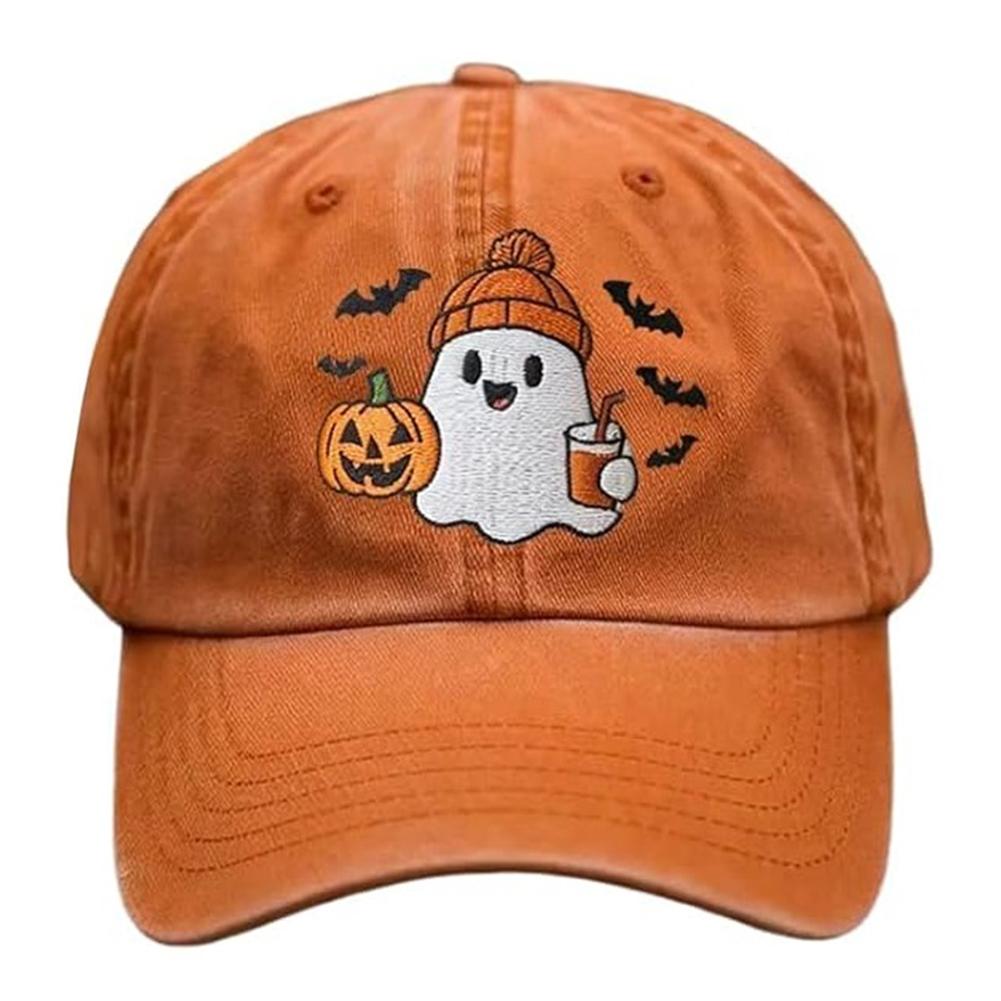 Halloween Unisex Baseball Hat for Women Men Pumpkin Embroidery Baseball Cap Gift Giving Unisex Newsboy Cap