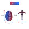 3D Printed Chinese Dragon Egg and Wings Set - Creative Ornament Figurine Gift
