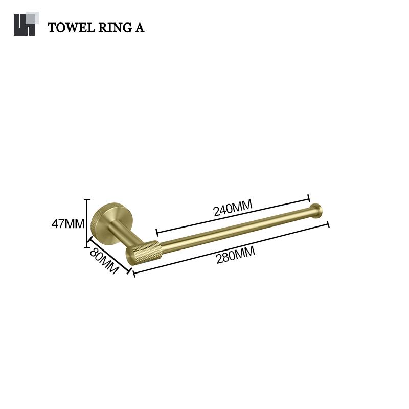 Brushed Gold Stainless Steel Knurling Towel Bar Holder Toilet Roll Holder Bathrobe Hook Hanger Towel Holder Bathroom Accessories