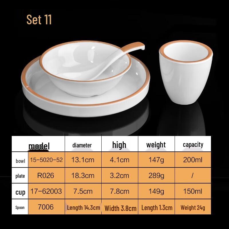 Melamine Restaurant Tableware Set