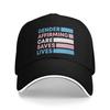 Transgender Pride LGBTQ Baseball Caps Casual Trans not Threat Sandwich Hats Unisex Polyester Caps Hat Outdoor