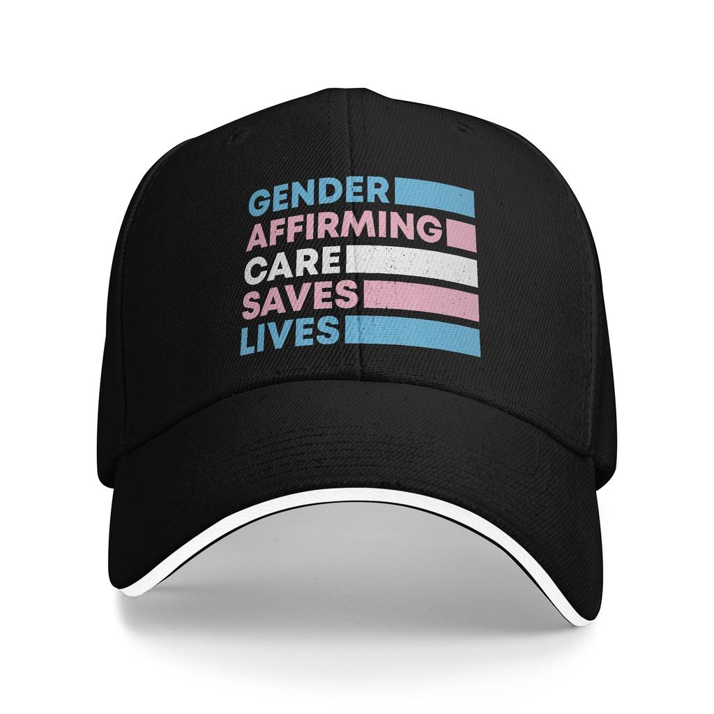 Transgender Pride LGBTQ Baseball Caps Casual Trans not Threat Sandwich Hats Unisex Polyester Caps Hat Outdoor