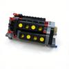 Moc V16 Transparent Building Block Engine Six-Speed Transmission Mechanical Group Kid Model Education Toys Gifts Building Block
