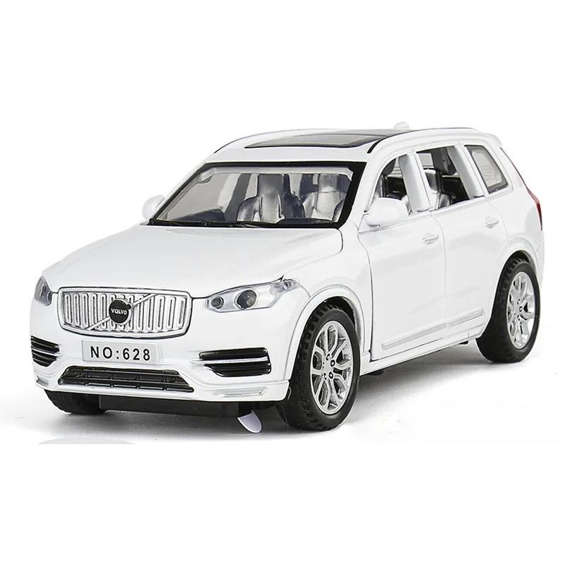 

1/32 VOLVO XC90 внедорожник Модель автомобиля из сплава Литая металлическая модель Звук и свет Игрушка с инерционным механизмом Коллекция Дисплей Украшения Детские игрушки белый